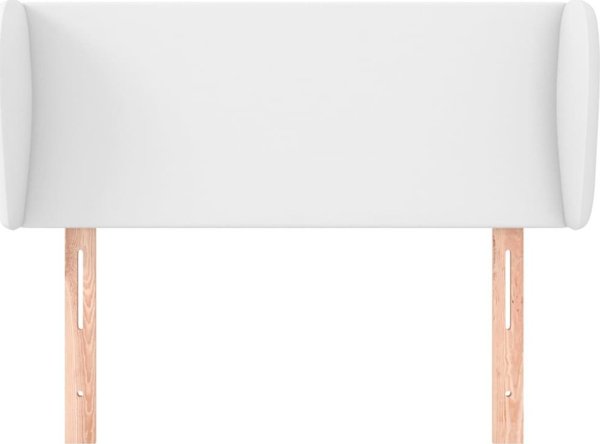 vidaXL Κεφαλάρι uszak, λευκό, 103x23x78/88 cm, τεχνητό δέρμα