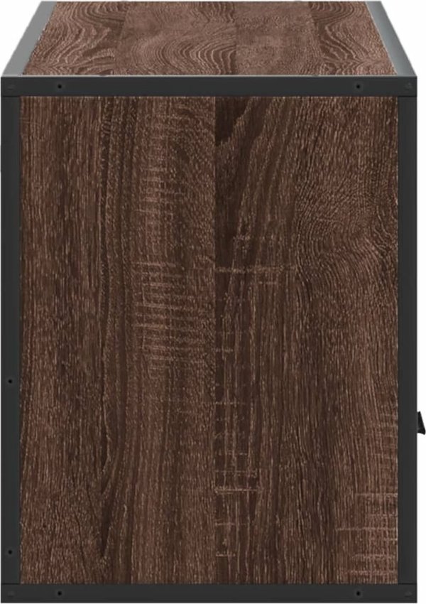vidaXL Έπιπλο τηλεόρασης από καφέ δρυς, 100x31x39,5 εκ