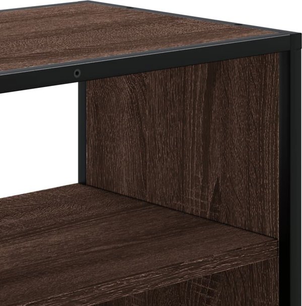 vidaXL Έπιπλο τηλεόρασης από καφέ δρυς, 100x31x39,5 εκ