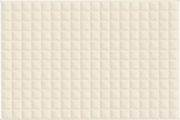 vidaXL Βάρος κουβέρτας, κρεμ, 122x183 εκ., 9 κιλά, ύφασμα