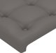 vidaXL Κεφαλάρι uszak, γκρι, 103x23x118/128 cm, τεχνητό δέρμα