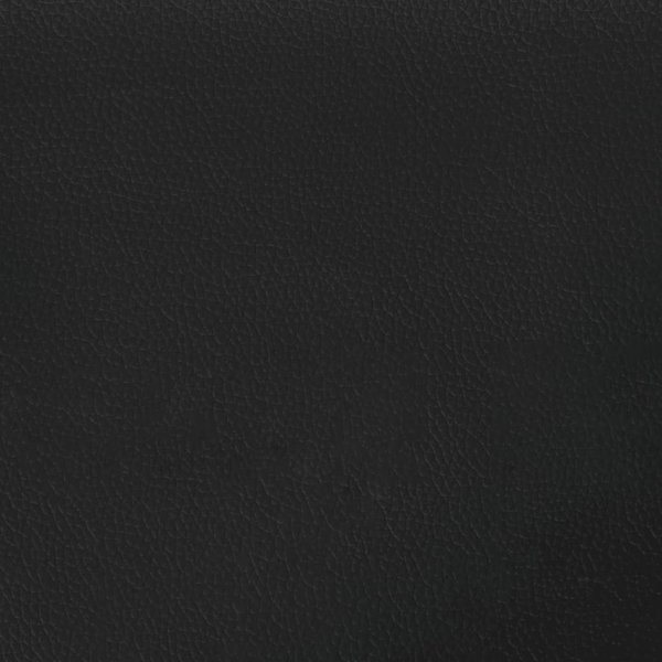 vidaXL Τσέπης στρώμα, μαύρο, 90x200x20 εκ, συνθετικό δέρμα