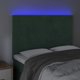 vidaXL Κεφαλάρι για κρεβάτι με LED, σκούρο πράσινο, 144x5x118/128 εκ
