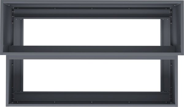 vidaXL Γλάστρα Κήπου από Πλαστικό Ανθρακί 100 x 60 x 45 εκ.