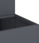 vidaXL Γλάστρα Κήπου από Πλαστικό Ανθρακί 100 x 60 x 45 εκ.