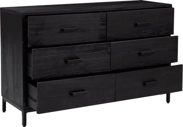 vidaXL Szafka, czarna, 110x35x70 cm, lite drewno sosnowe z odzysku