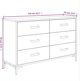 vidaXL Szafka, czarna, 110x35x70 cm, lite drewno sosnowe z odzysku