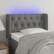 vidaXL Zaglowek do lozkou me LED, skouro gkrizo, 83x16x78/88 cm, yfasma