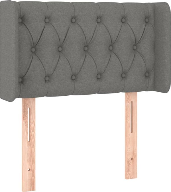vidaXL Zaglowek do lozkou me LED, skouro gkrizo, 83x16x78/88 cm, yfasma