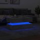 vidaXL Stolik kawowy z oswietleniem LED szarosc betonu 90x50x40 cm