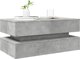 vidaXL Stolik kawowy z oswietleniem LED szarosc betonu 90x50x40 cm