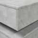 vidaXL Stolik kawowy z oswietleniem LED szarosc betonu 90x50x40 cm