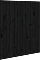 vidaXL Κεφαλάρι κρεβατιού, μαύρο, 95,5x3x110 cm, φυσικό πεύκο