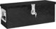 vidaXL Skrzynka do przechowywania, czarna, 60x23,5x23 cm, aluminium