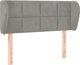 vidaXL Zaglothek Uszak jasnoszary 103x23x78/88 cm aksamitny