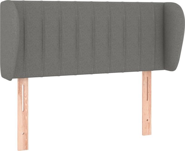 vidaXL Zaglowek uszak, ciemnoszary, 93x23x78/88 cm, tkanina