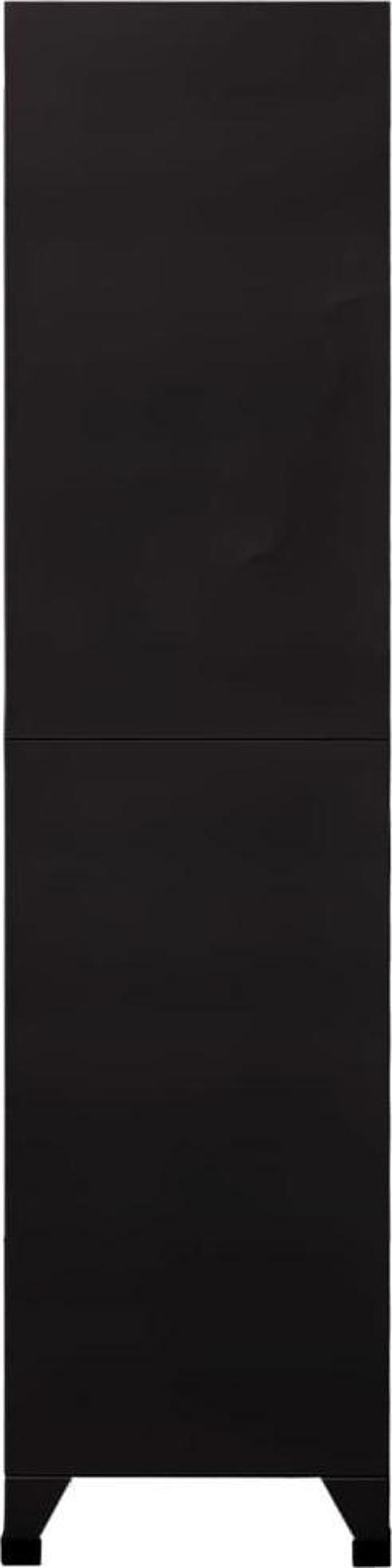 vidaXL vidaXL Szafka zamykana na klucz, czarna, 90x45x180 cm, stalowa