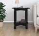 vidaXL vidaXL Stolik kawowy, czarny,  55x60 cm, lite drewno sosnowe