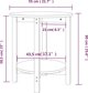 vidaXL vidaXL Stolik kawowy, czarny,  55x60 cm, lite drewno sosnowe