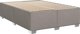 vidaXL Κρεβάτι Continental με στρώμα, taupe ύφασμα, 140x200 cm