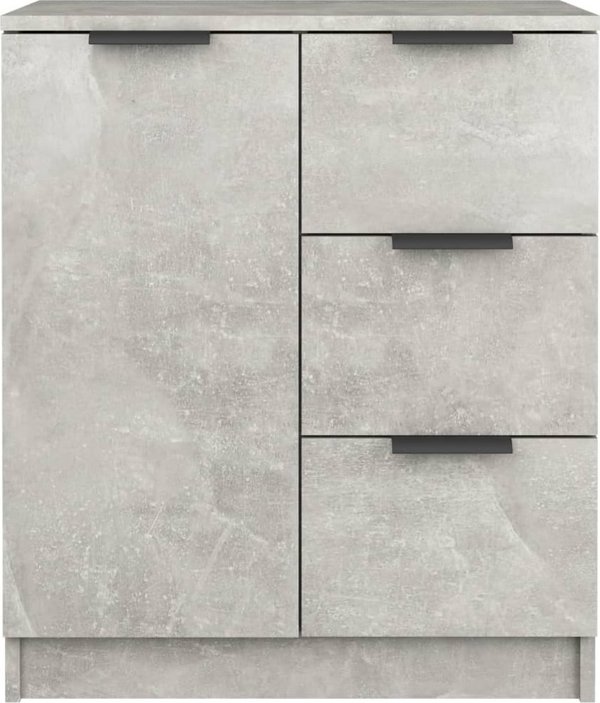 vidaXL Ντουλάπι, γκρι τσιμέντο χρώμα, 60x30x70 εκ., ξυλοπολυμερές υλικό