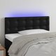 vidaXL vidaXL Κεφαλάρι κρεβατιού με LED, μαύρο, 100x5x78/88 cm, τεχνητό δέρμα