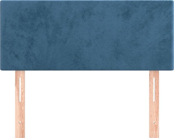 vidaXL Ζεστάρι Κρεβατιού, Σκούρο Μπλε, 100x5x78/88 εκ., Βελούδο