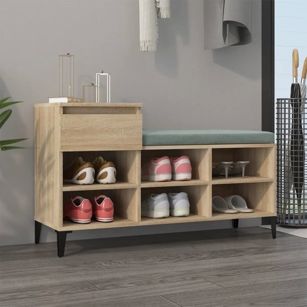 vidaXL Szafka na buty, dub sonoma, 102x36x60 cm