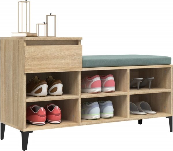 vidaXL Szafka na buty, dub sonoma, 102x36x60 cm