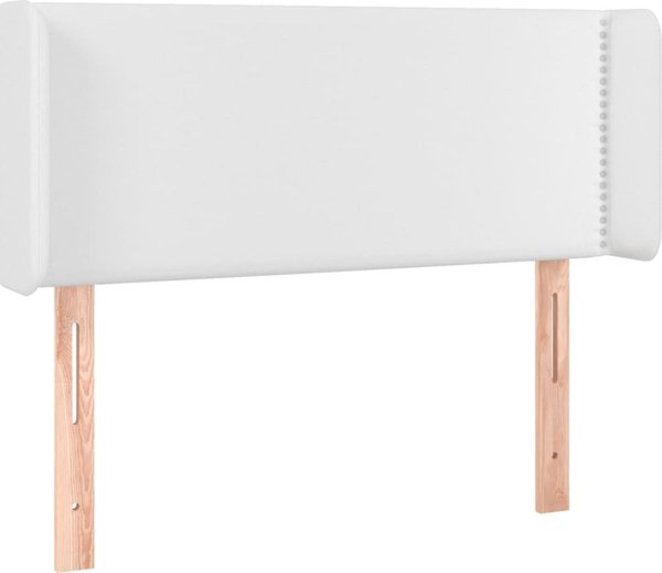 vidaXL Προσκεφαλάς uszak λευκό 103x16x78/88 cm συνθετικό δέρμα