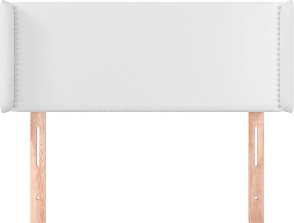 vidaXL Προσκεφαλάς uszak λευκό 103x16x78/88 cm συνθετικό δέρμα