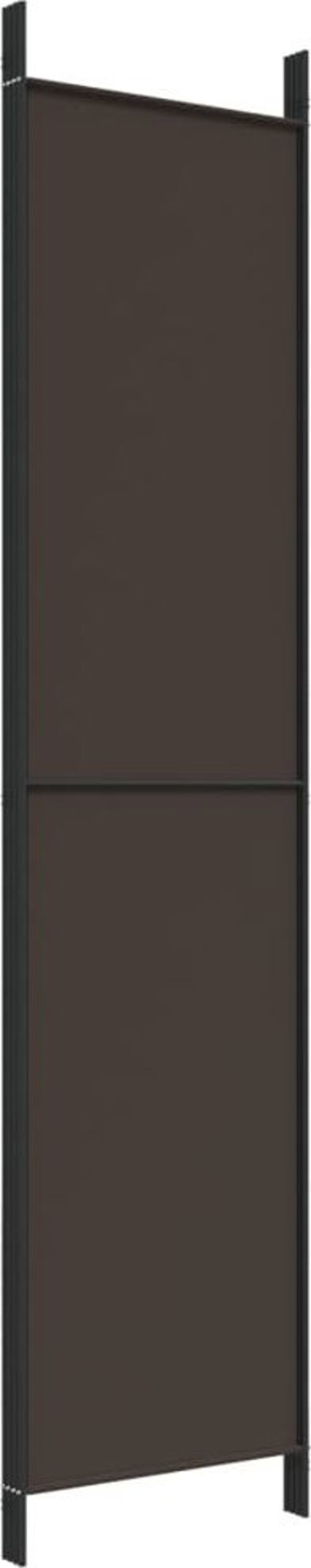 vidaXL Παραβάν 4 πάνελ, καφέ, 200x220 εκ., ύφασμα
