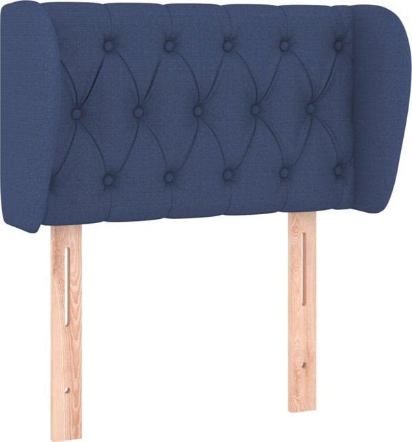 vidaXL Zaglonek uszak, niebieski, 83x23x78/88 cm, tkanina