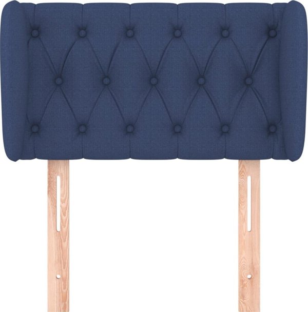 vidaXL Zaglonek uszak, niebieski, 83x23x78/88 cm, tkanina