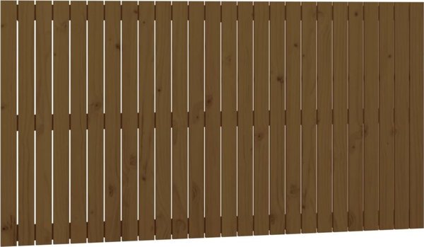 vidaXL Κεφαλάρι κρεβατιού, μέλι καφέ, 166x3x90 cm, μασίφ πεύκο