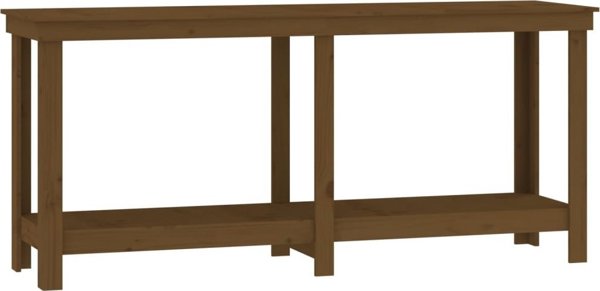 vidaXL Τραπέζι εργασίας, μελί καφέ, 180x50x80 cm από πεύκο