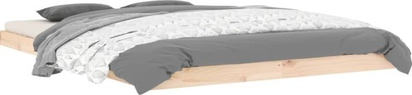 vidaXL Σκελετός κρεβατιού 140x200 cm από μασίφ ξύλο πεύκου