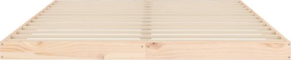 vidaXL Σκελετός κρεβατιού 140x200 cm από μασίφ ξύλο πεύκου