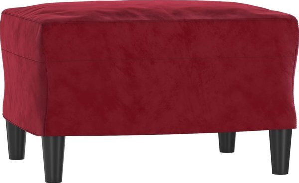 vidaXL Υποπόδιο κόκκινου κρασιού 60x50x41 cm βελούδο