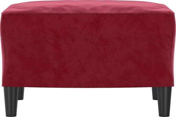 vidaXL Υποπόδιο κόκκινου κρασιού 60x50x41 cm βελούδο