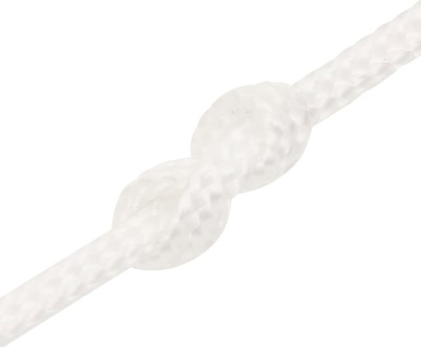 vidaXL Μονόχρωμο ναυτικό σχοινί, λευκό, 2 mm x 50 m, πολυπροπυλένιο