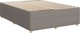 vidaXL Κρεβάτι Κοντινεντάλ με Στρώμα, Taupe, Ύφασμα 140x200 εκ.