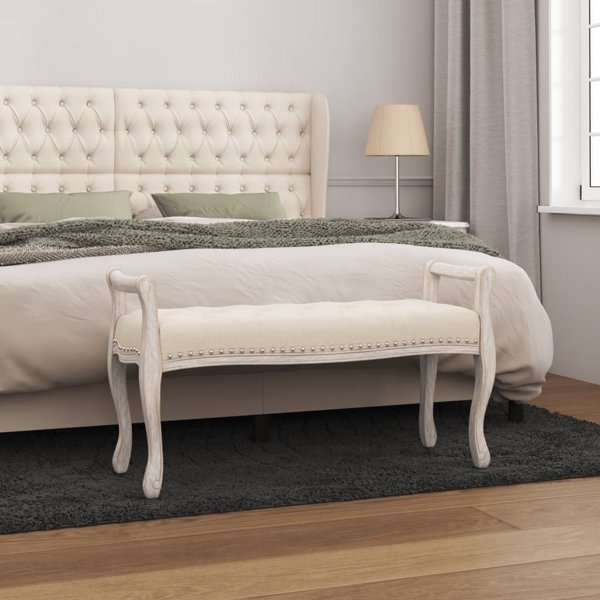 vidaXL Πάγκος, 110x45x60 εκ., επενδεδυμένος με ύφασμα