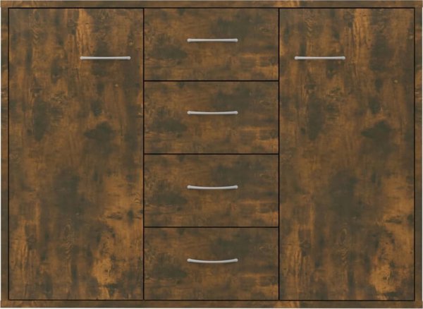 vidaXL Συρταριέρα καπνιστή δρυς, 88x30x65 cm, ξυλοπαράγωγο υλικό