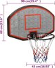 vidaXL Ταμπλό με καλάθι μπάσκετ, μαύρο, 90x60x2 εκ, πολυαιθυλένιο