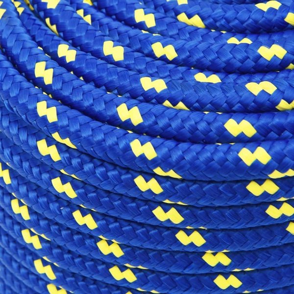 vidaXL Ναυτική σχοινιά, μπλε, 12 mm, 100 m, πολυπροπυλένιο