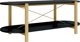 vidaXL Τραπεζάκι καφέ μαύρο, 110x48x40 cm, από ξυλώδες υλικό