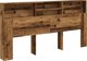 vidaXL Κεφαλάρι με Ράφια από Παλιό Ξύλο, 200x19x103,5 cm
