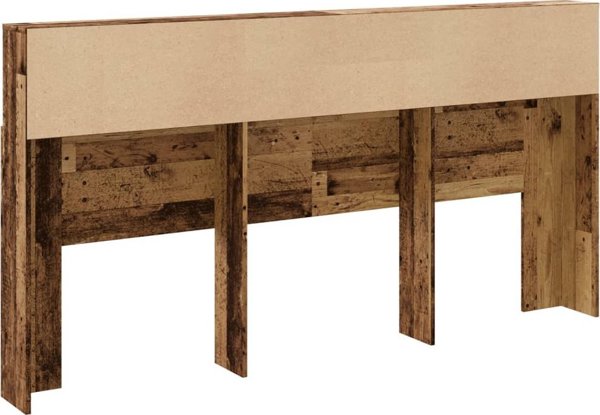 vidaXL Κεφαλάρι με Ράφια από Παλιό Ξύλο, 200x19x103,5 cm