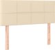 vidaXL Zaglokos do lozka, κρεμ, 90x5x78/88 cm, ύφασμα